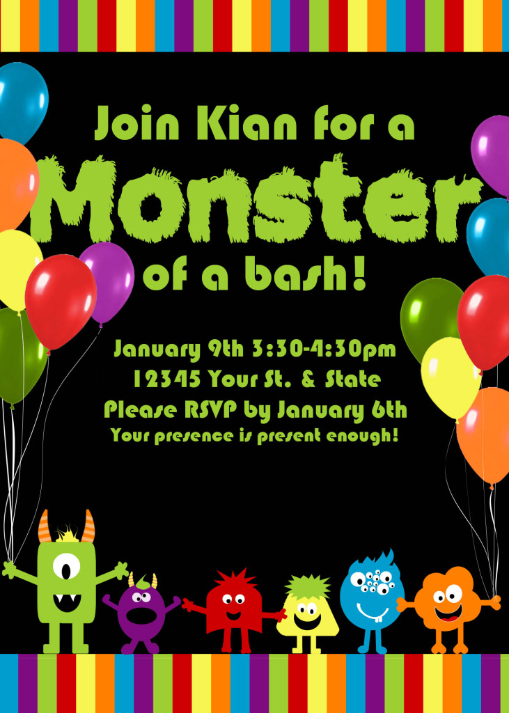 Monster Bash Invitation