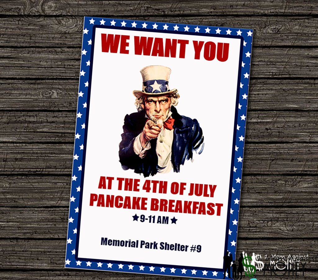 Fourth of July Party Free Editable Invitation!